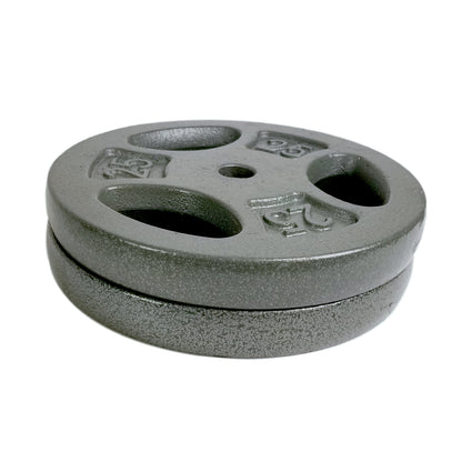 Barbell, 50 Lb Standard 1" Weight Plate Set, (25 Lb X 2)