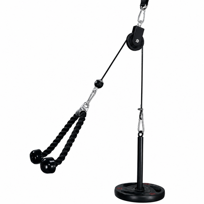 LAT Pull down and Lift Weight Pulley System Cable Machine Pulley Attachment for Triceps Pull Down, Biceps Curl, Back, Forearm, Shoulder Home Gym Equipment