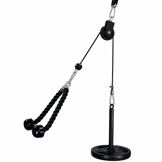 LAT Pull down and Lift Weight Pulley System Cable Machine Pulley Attachment for Triceps Pull Down, Biceps Curl, Back, Forearm, Shoulder Home Gym Equipment